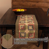 Tea Cabin Table Runner Quilted 13x36 VHC Brands - The Fox Decor