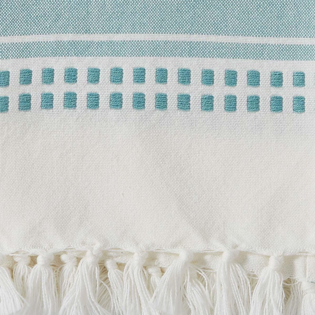 Kyla Woven Towel - Aqua Set of 2 Park Designs - The Fox Decor