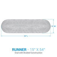 Spice Bin Braided Table Runner 54