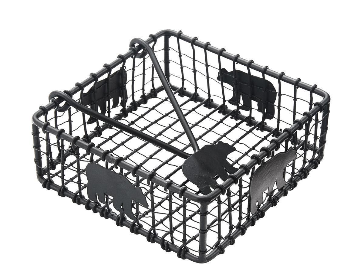 Black Bear Wire Beverage Napkin Holder - Park Designs - The Fox Decor