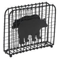 Black Bear Wire Luncheon Napkin Holder - Park Designs - The Fox Decor