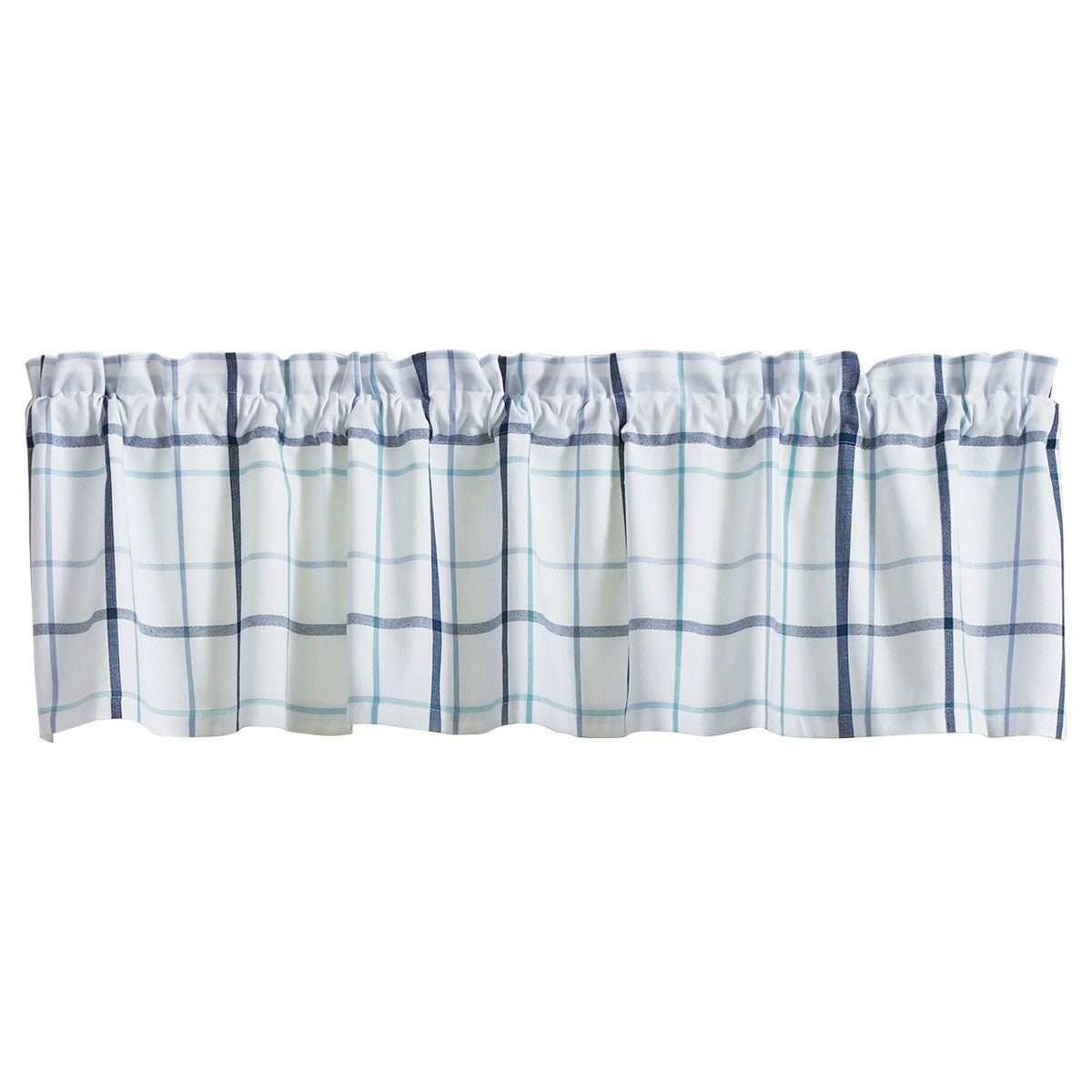 Caspian Plaid Valance 14"L Set of 2 Park Designs - The Fox Decor