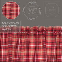 Braxton Scalloped Prairie Swag Curtain Set of 2 36x36x18 VHC Brands