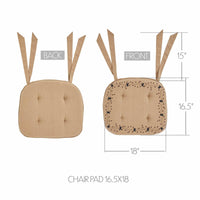 Pip Vinestar Chair Pad 16.5x18 - The Fox Decor