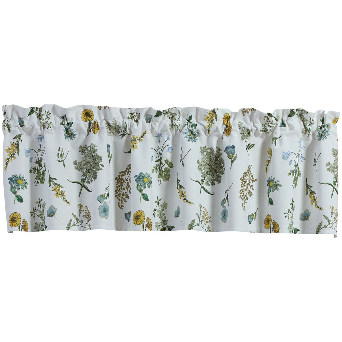 Flower Market Lined Valance 14" L Set of 2 Park Designs - The Fox Decor
