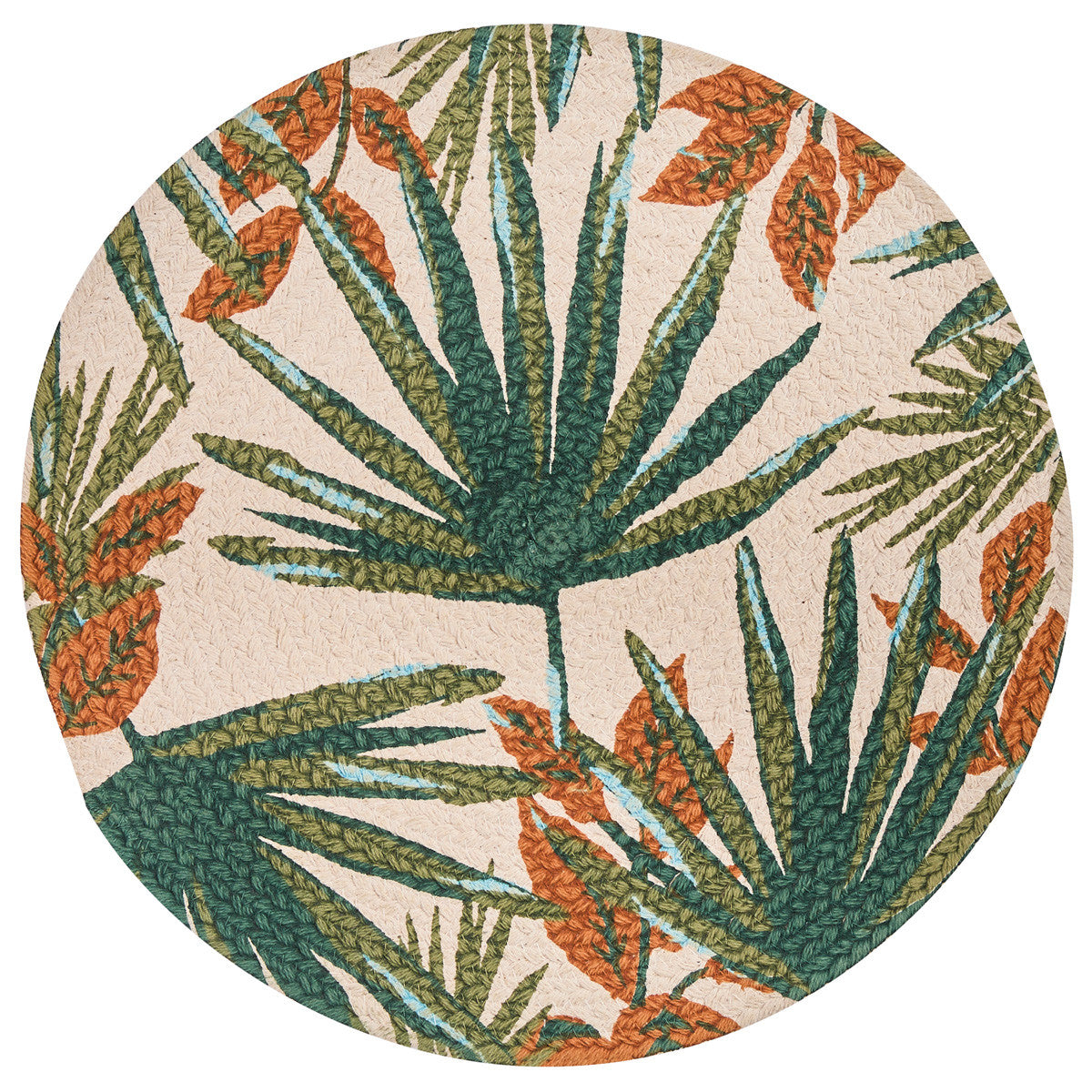 Patricia Heaton Home Palm Frond Braided Placemat Set of 12 Park Designs