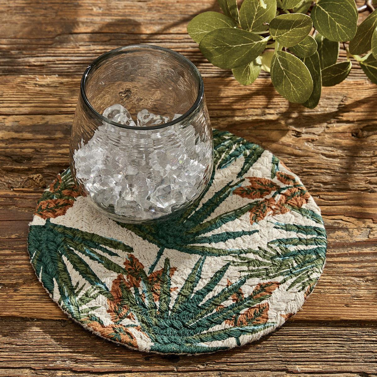 Patricia Heaton Home Palm Frond Braided Trivet Set of 6 Park Designs - The Fox Decor