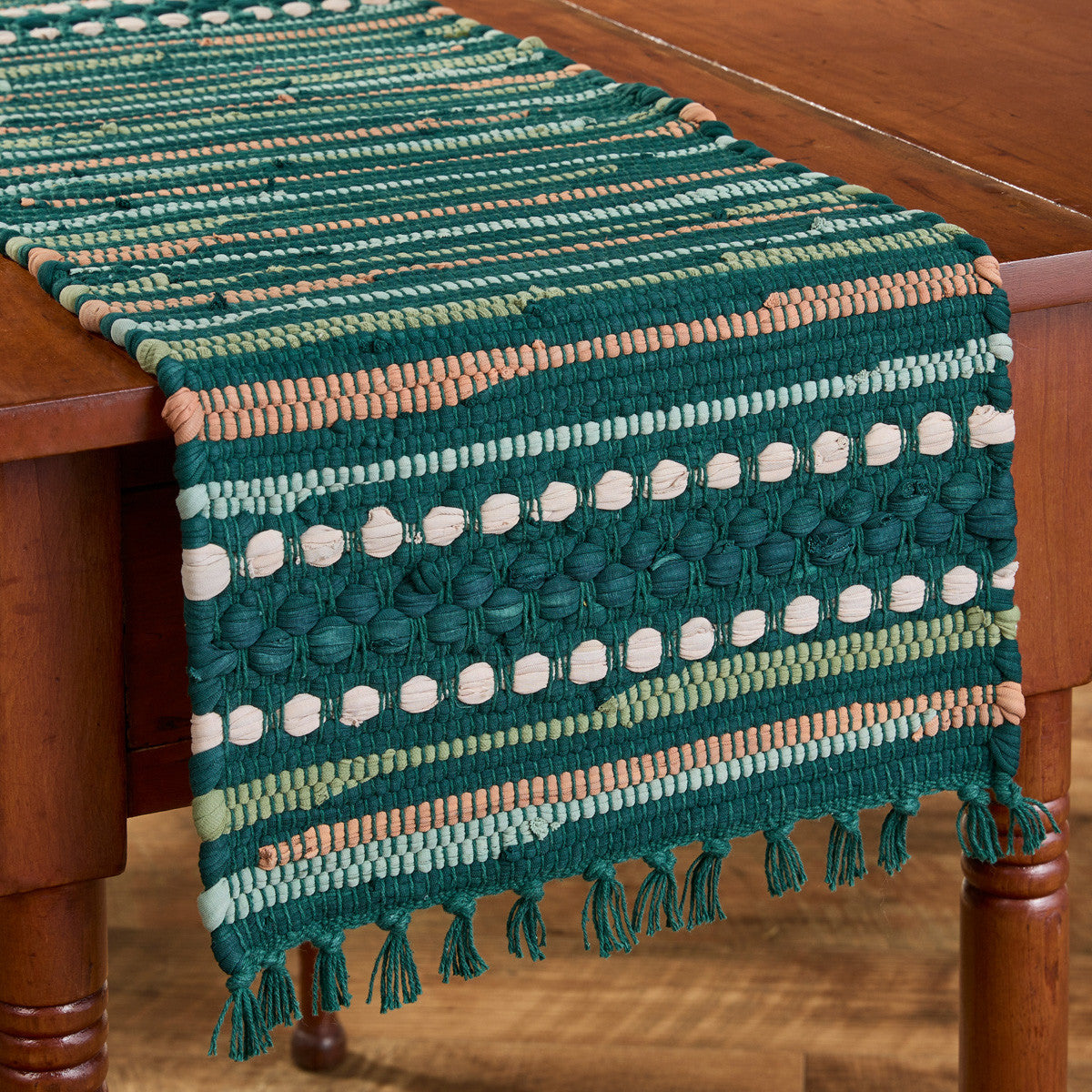 Patricia Heaton Home Rainforest Chindi Table Runner 36" L Set of 2 Park Designs - The Fox Decor