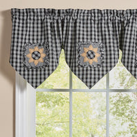 Stafford Sunflower Lined Triple Point Valance 20