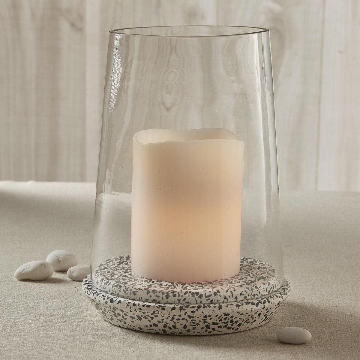 Black Terrazzo Hurricane - Park Designs - The Fox Decor