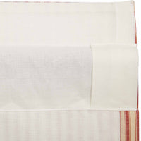 Sawyer Mill Red Ticking Stripe Tier Curtain Set of 2 L36xW36 VHC Brands