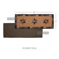 Patriotic Patch Runner 13x36 VHC Brands - The Fox Decor