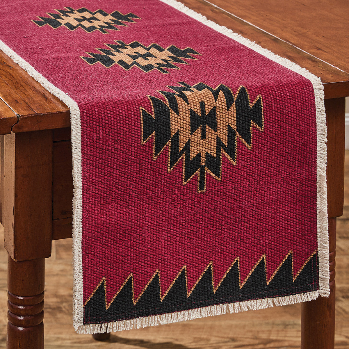 Black Bear Red Dawn Table Runner 36" L Set of 2 - Park Designs - The Fox Decor