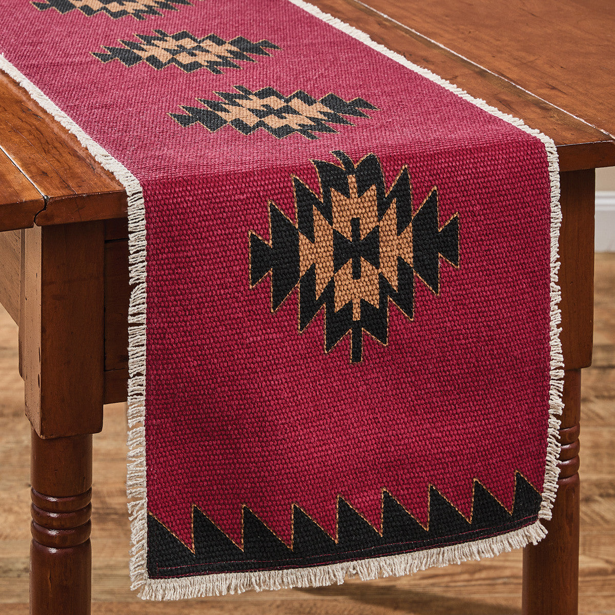 Black Bear Red Dawn Table Runner 54" L Set of 2 - Park Designs - The Fox Decor