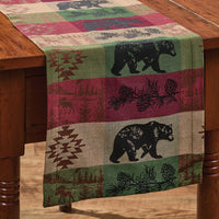Pinecones And Trees Jacquard Table Runner 54