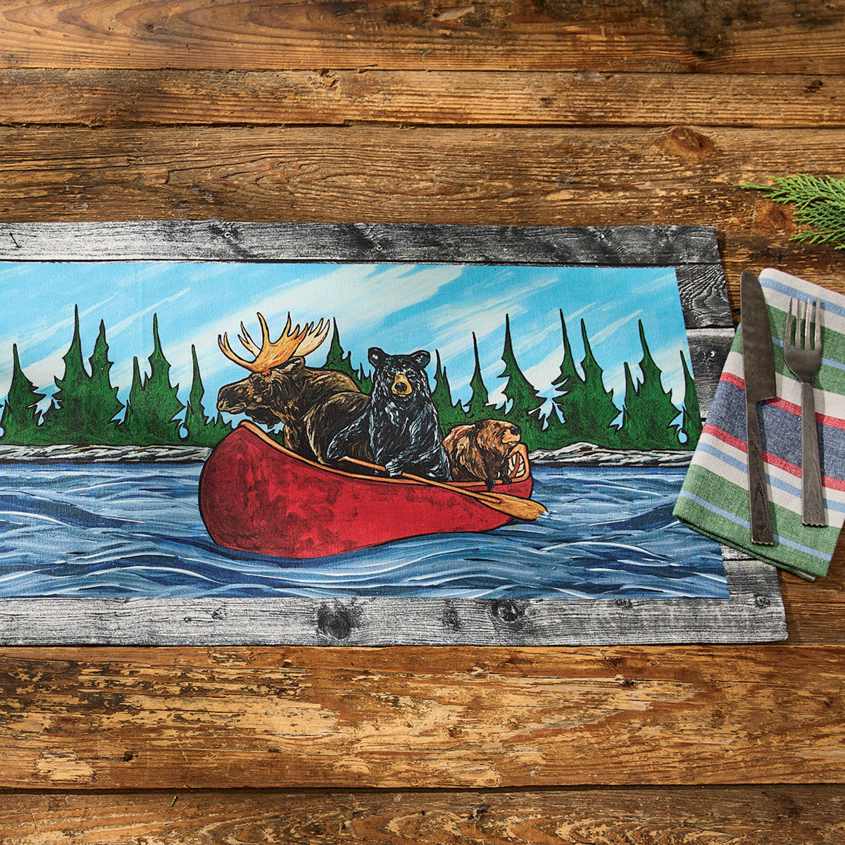 Summer Vacation Table Runner 36"L Set of 2 - Park Designs - The Fox Decor