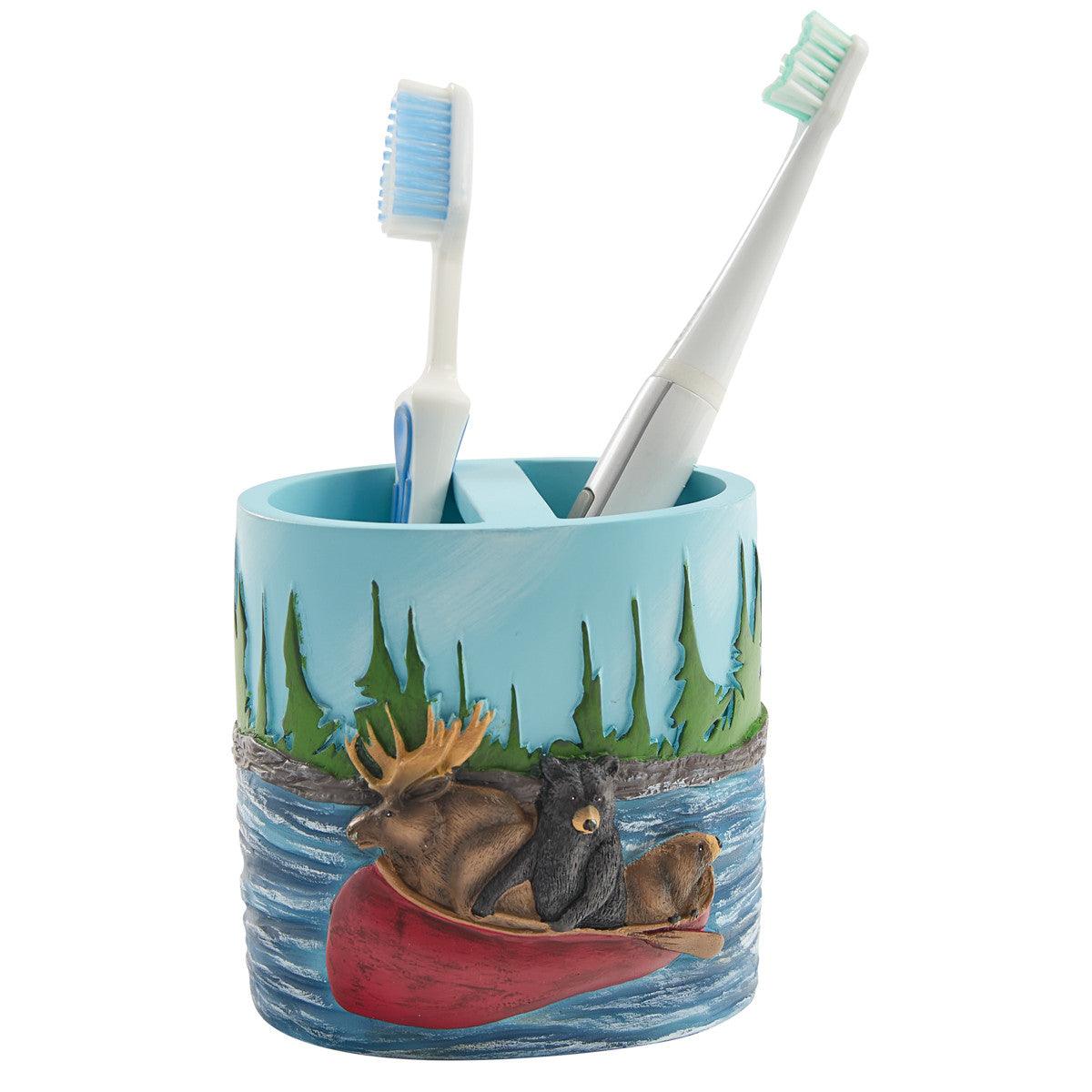 Summer Vacation Toothbrush Holder Set of 4 - Park Designs - The Fox Decor