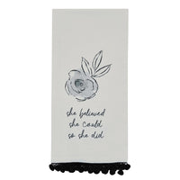She Believed She Could Decorative Dishtowels - Set of 6 Park Designs - The Fox Decor