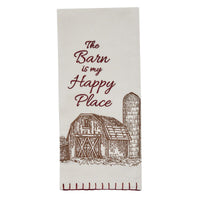 Barn Happy Place Dishtowels - Set of 6 Park Designs - The Fox Decor