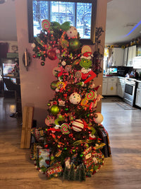 Alpine Tree, 8 Ft. Bendable Christmas Whoville Grinch Tree - The Fox Decor
