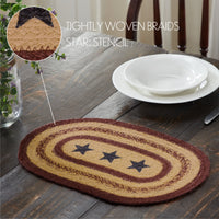 Thumbnail for Potomac Jute Braided Placemat Stencil Stars 10