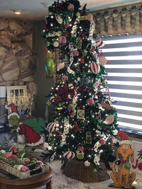 Alpine Tree, 10 ft. Bendable Christmas Whoville Grinch Tree - The Fox Decor