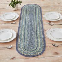 Jolie Jute Oval Runner 12x48 - The Fox Decor