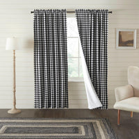Annie Buffalo Black Check Blackout Panel 84x50 VHC Brands - The Fox Decor