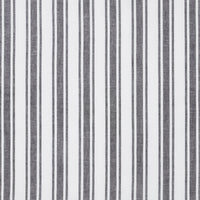 Sawyer Mill Black Ticking Stripe Blackout Panel Curtain 84x40 VHC Brands - The Fox Decor