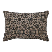 Custom House Black Tan Jacquard Pillow 9.5