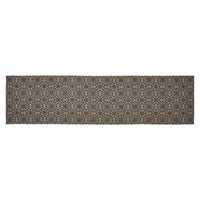 Custom House Black Tan Jacquard Runner 12x48 - The Fox Decor