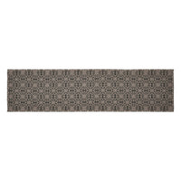 Custom House Black Tan Jacquard Runner 12x48 - The Fox Decor