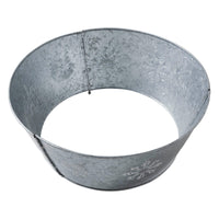 Snowflake Christmas Tree Collar Metal Galvanized 8x20x20 VHC Brands - The Fox Decor