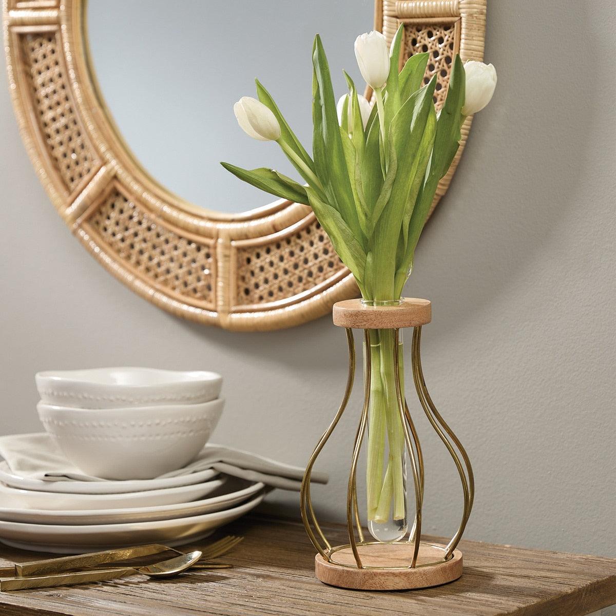 Gold Bar Vase - Set of 2 Park Designs - The Fox Decor