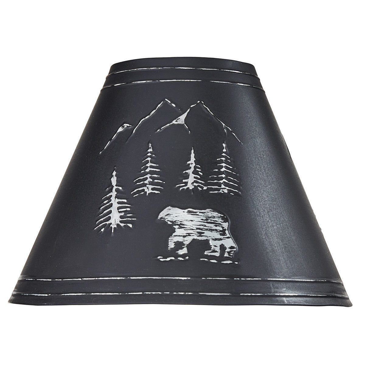 Black Bear Embossed Metal Lampshade 14" - Park Designs - The Fox Decor