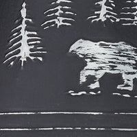 Black Bear Embossed Metal Lampshade 14