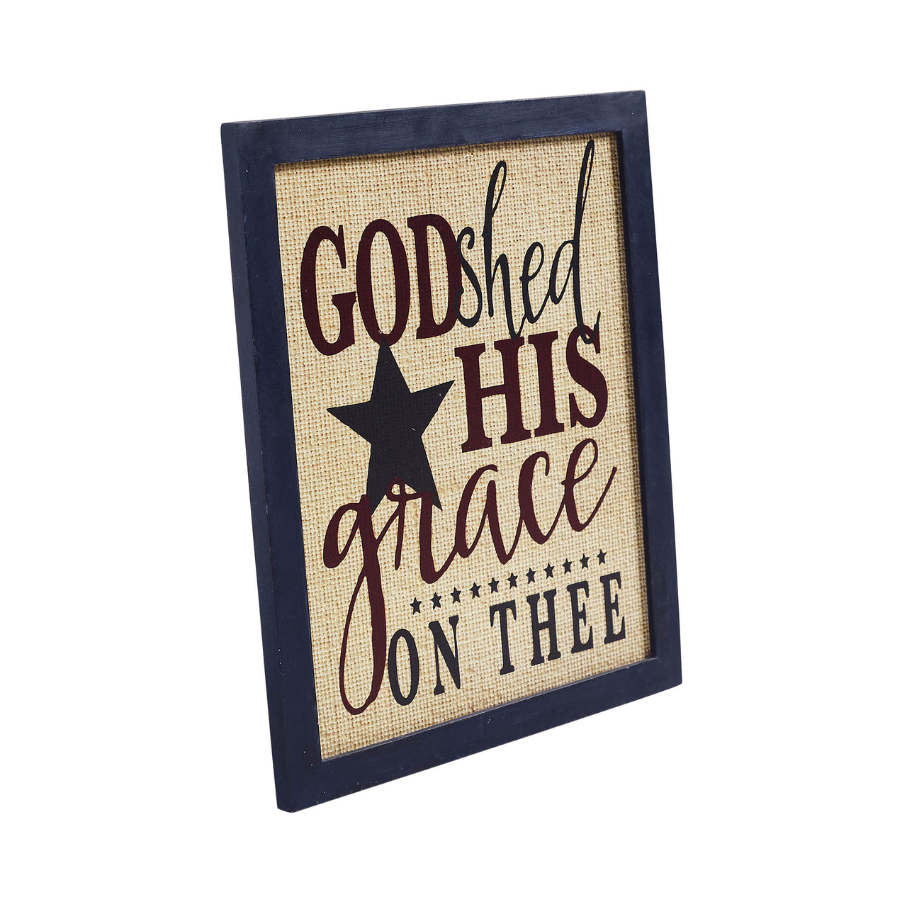 God Shed His Grace On Thee Framed MDF Wall Sign 12x10 VHC Brands
