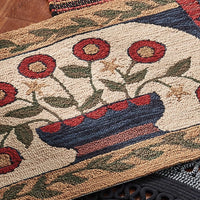 Flower Basket Hooked Rug - 24