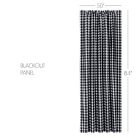 Annie Buffalo Black Check Blackout Panel 84x50 VHC Brands - The Fox Decor