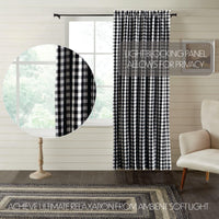 Annie Buffalo Black Check Blackout Panel 84x50 VHC Brands - The Fox Decor