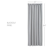 Annie Buffalo Grey Check Blackout Panel 84x50 VHC Brands - The Fox Decor