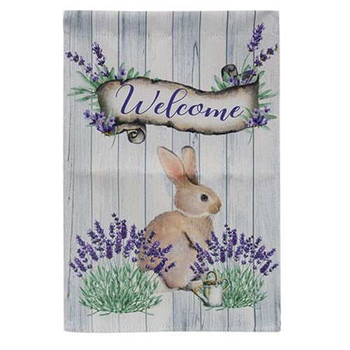 ^^Welcome Baby Rabbit Garden Flag