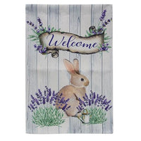 Thumbnail for ^^Welcome Baby Rabbit Garden Flag