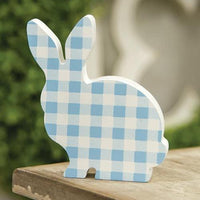 Blue & White Buffalo Check Chunky Bunny - The Fox Decor