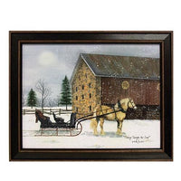 Dashing Through the Snow Framed Print 12x16 - The Fox Decor