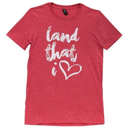 Land That I Love T-Shirt Heather Red Medium