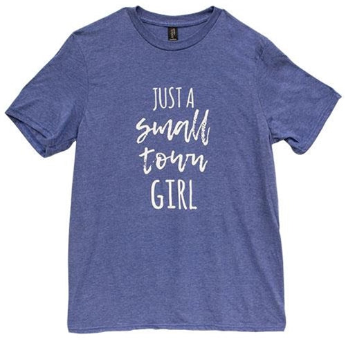 Small Town Girl T-Shirt Heather Blue XXL