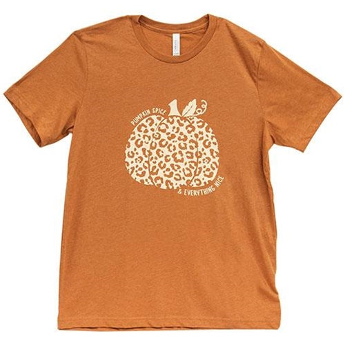 Pumpkin Spice Everything Nice T-Shirt Heather Autumn Medium
