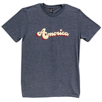 Thumbnail for Vintage America T-Shirt Heather Navy Small