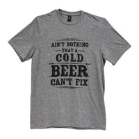 Thumbnail for Ain't Nothing That A Cold Beer Can't Fix T-Shirt Heather Graphite Small